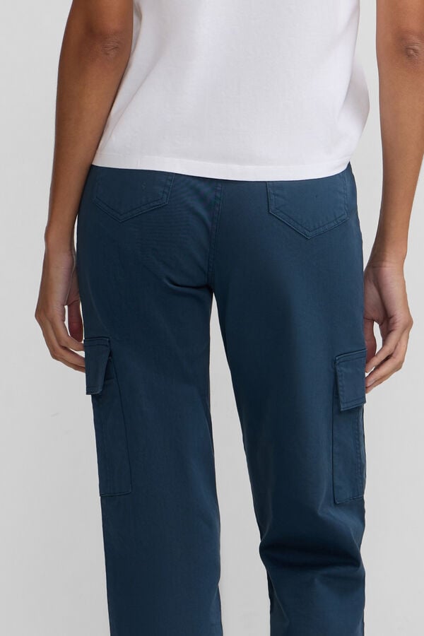 Silbon Calça cargo Azul