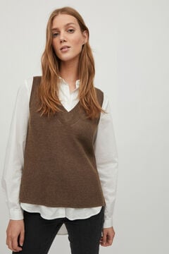 Cortefiel Women's basic jersey-knit vest 