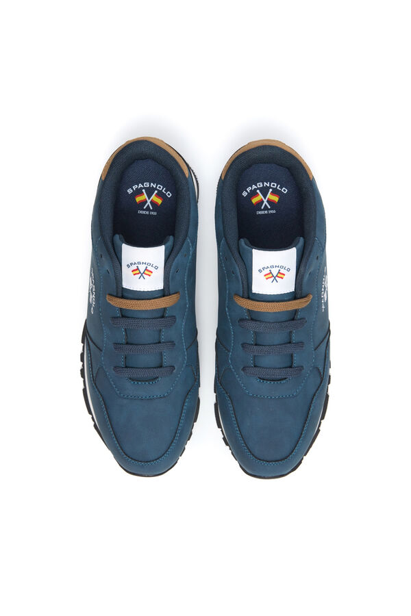 Spagnolo Men's casual running sneakers Navy