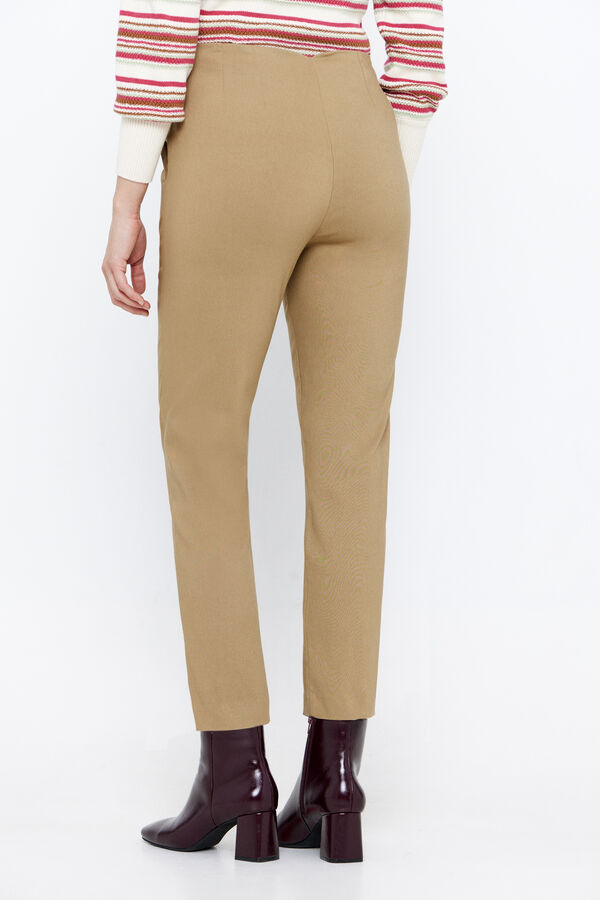 Cortefiel Skinny stretch trousers Ivory