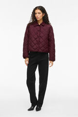 Vila Sobretudo acolchoado acolchoado com gola de veludo cotelê Granada