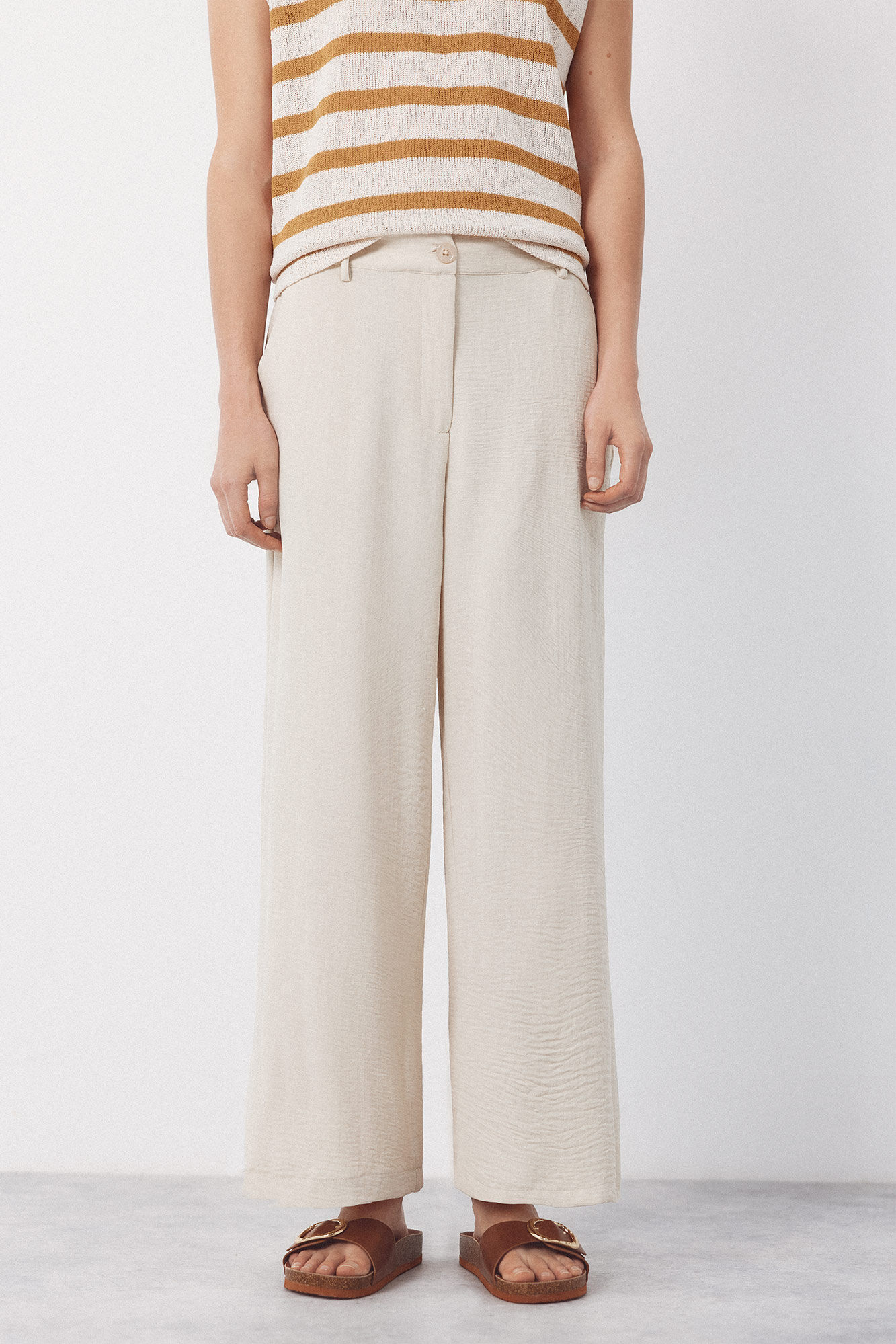 Cortefiel Textured pants