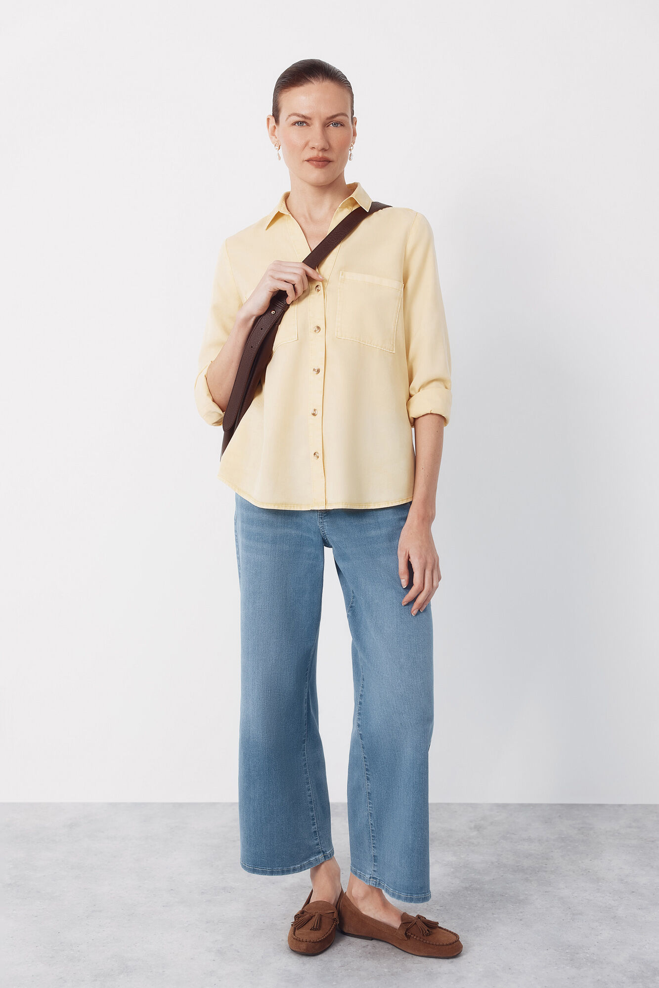 Cortefiel Camisa Vaquera Tencel