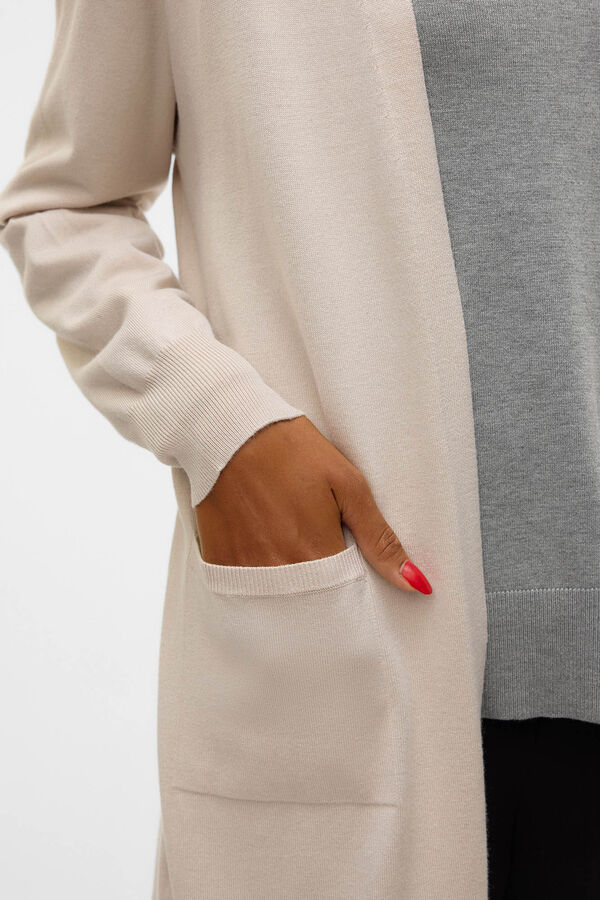 Vero Moda Cardigan midi aberto Cinzento