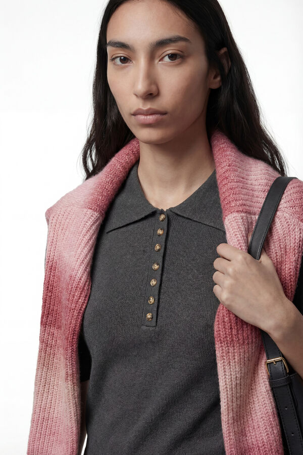 Vero Moda Polo de manga curta  Cinzento