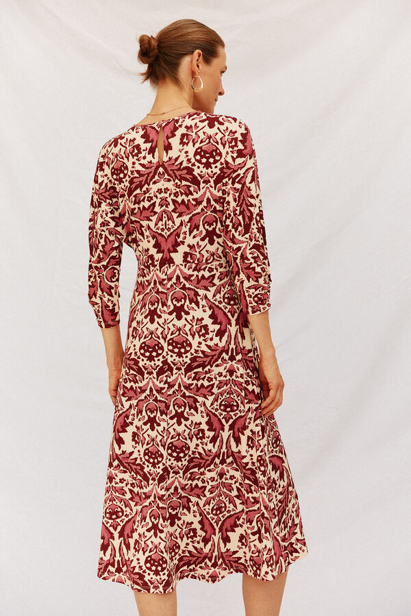 Cortefiel Flowing printed dress Multicolour