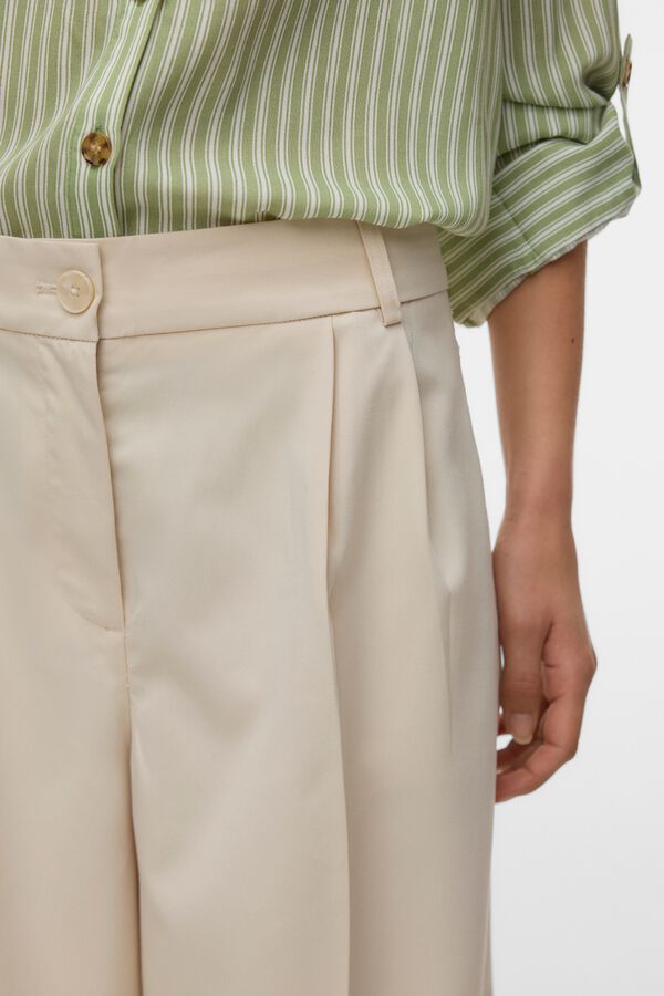 Vero Moda Cal&ccedil;a comprida de vestir Tostado