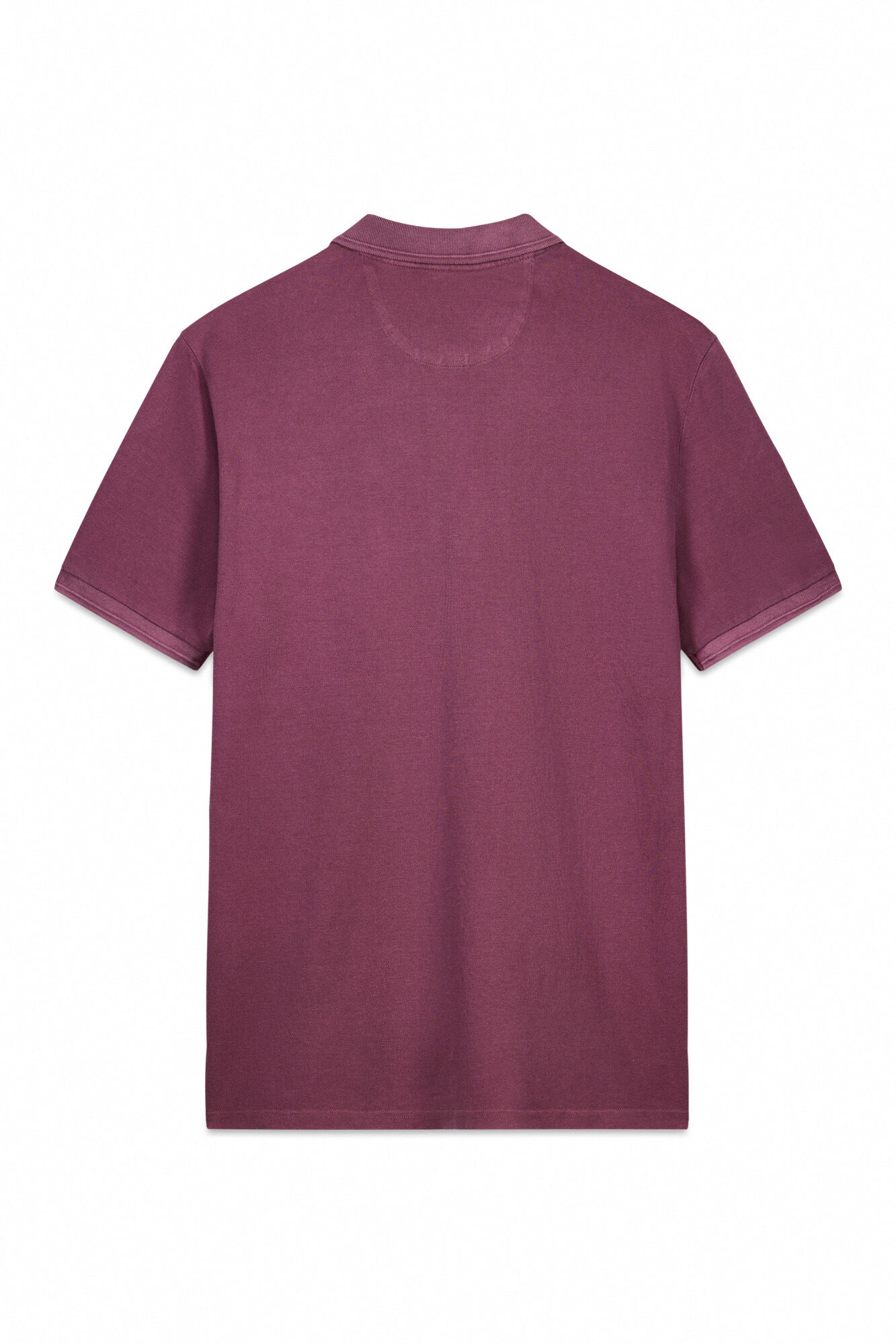 OOTO Camisa polo piqu&eacute; lavada com bordado de avi&atilde;o