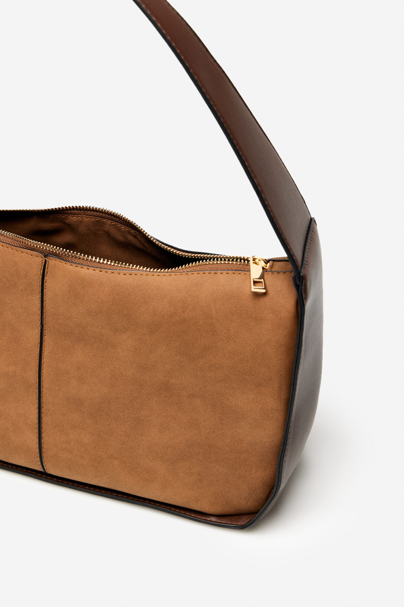 Bolso baguette marron shop