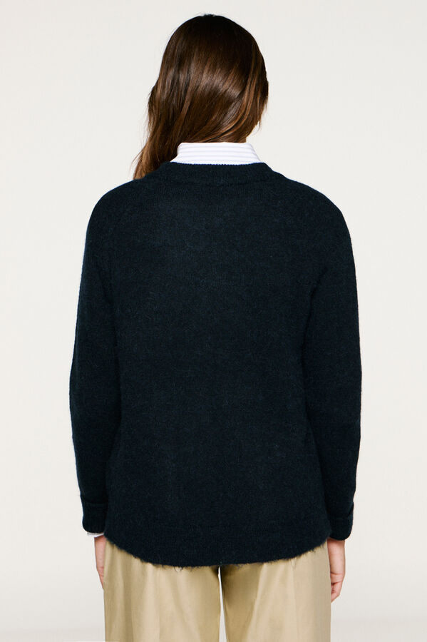 Selected Femme Wool and alpaca jumper . Navy