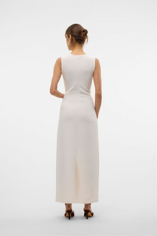 Vero Moda Vestido midi com aberturas Branco