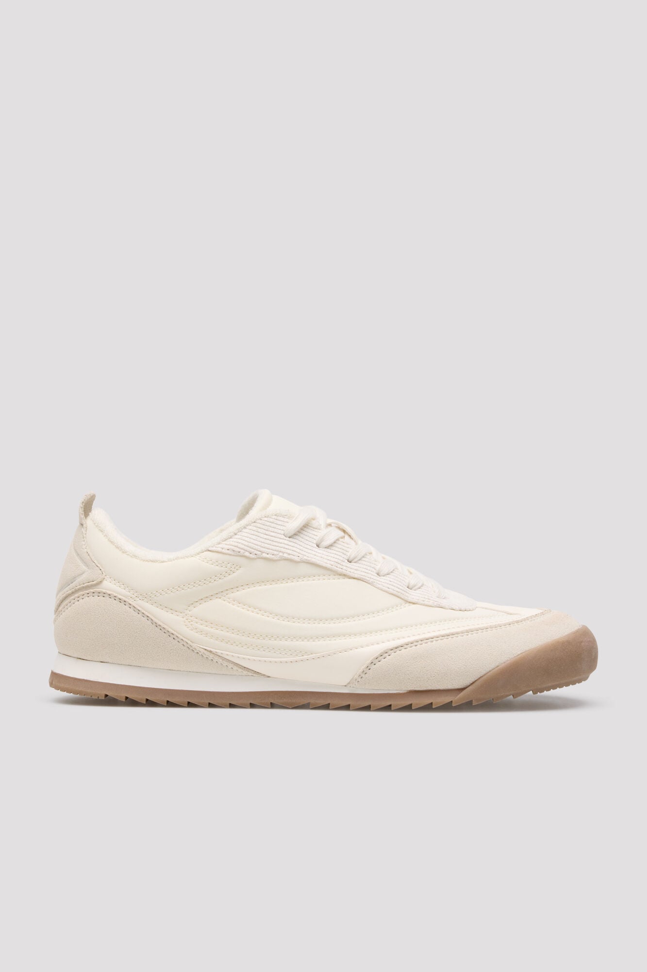 Cortefiel Fabric and split leather trainers