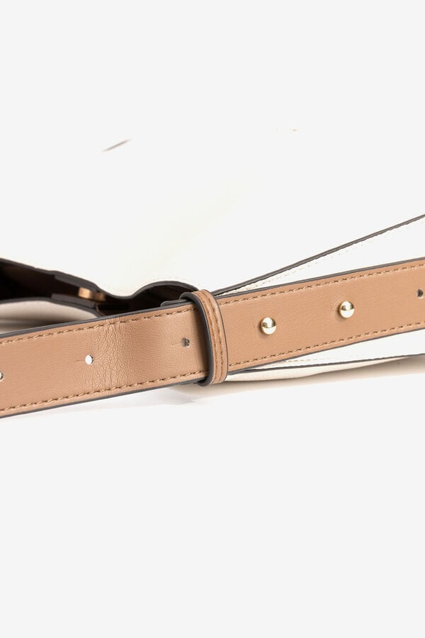 Vilanova Bolso Bandolera Efecto Piel Beige