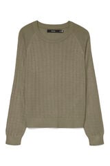Vero Moda Suéter de malha fina de malha manga comprida Verde