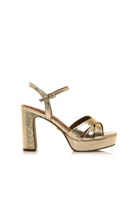 Cortefiel Roseta heeled sandals Gold