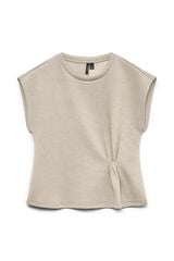 Vero Moda Top franzido lateral Tostado