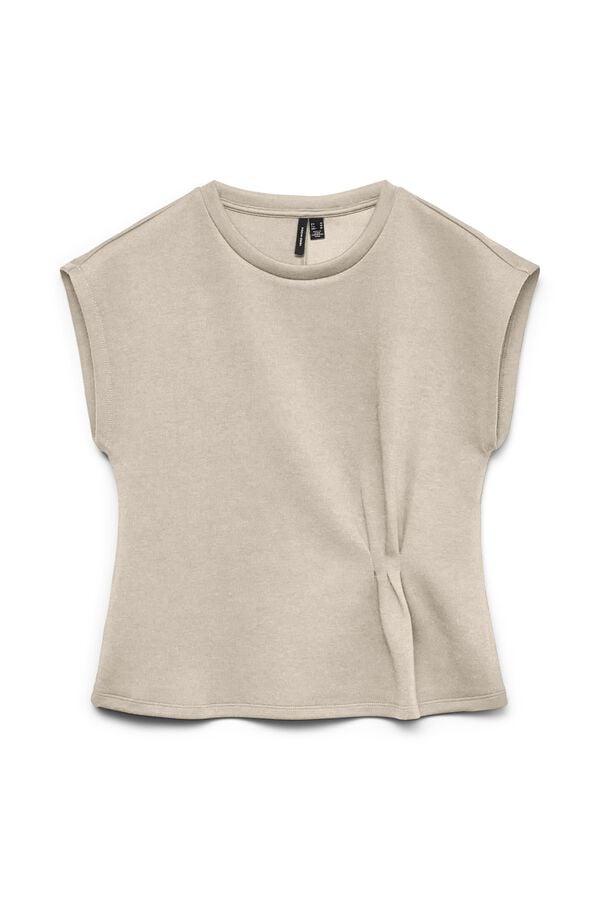 Vero Moda Top franzido lateral Tostado