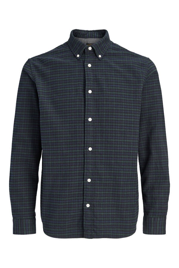 Jack & Jones 100% cotton regular shirt Turquoise