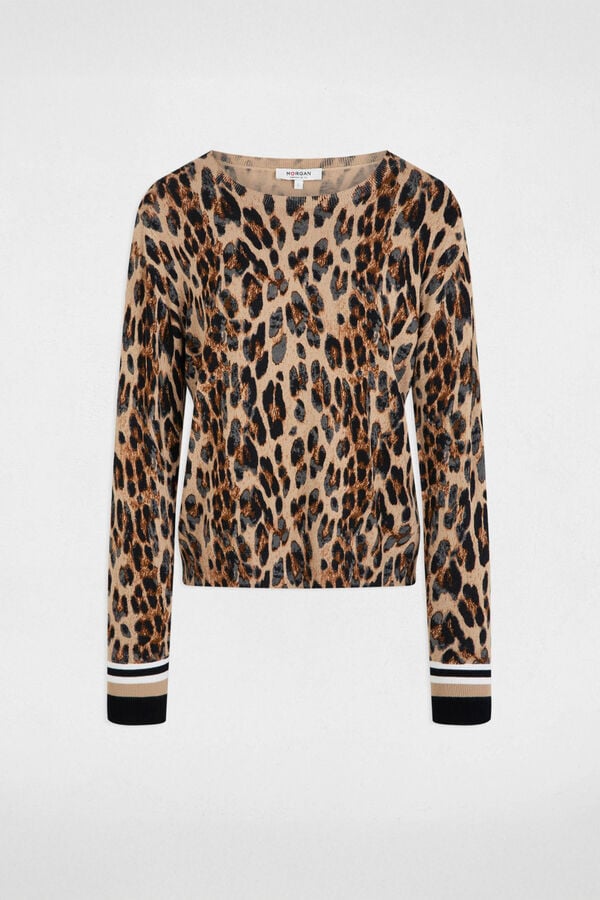 Morgan Camisola estampado leopardo Multicolorido