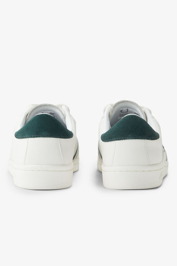 Fred Perry Sneaker B725 em pele/camur&ccedil;a Multicolorido