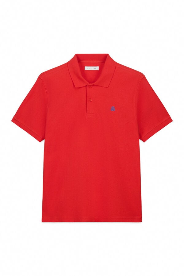 Cortefiel Polo shirt link structure Coral