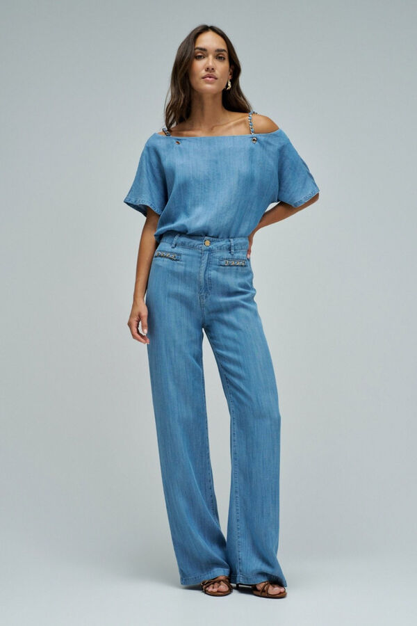 Salsa Jeans Blusa de ganga Azul