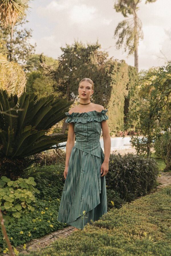 Cherubina Cameron skirt Turquoise