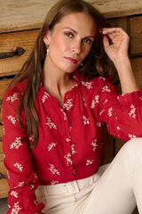 Polín Et Moi Blusa cereja Tania Vermelho