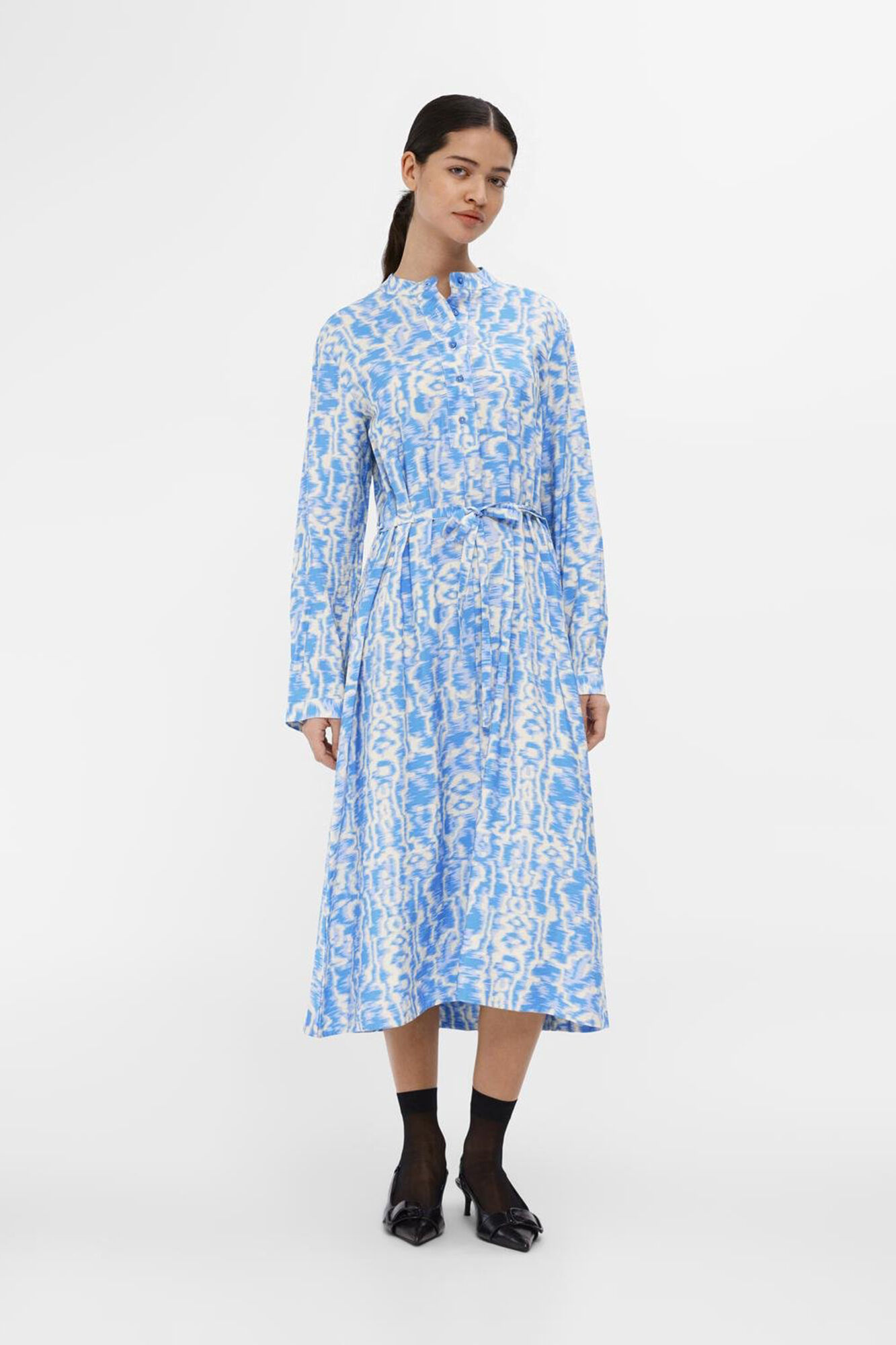 Cortefiel Vestido camisero estampado