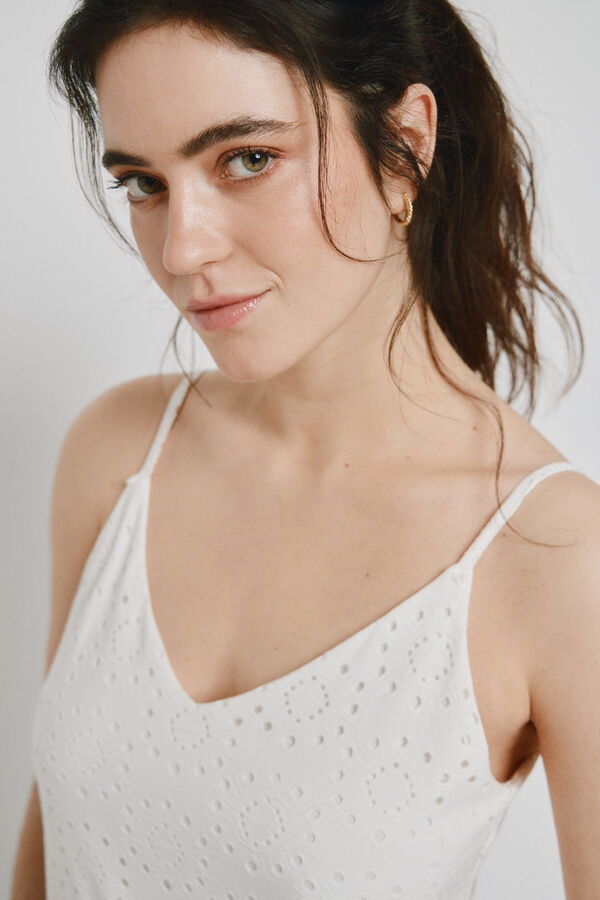 Vero Moda Vestido comprido de al&ccedil;as Branco