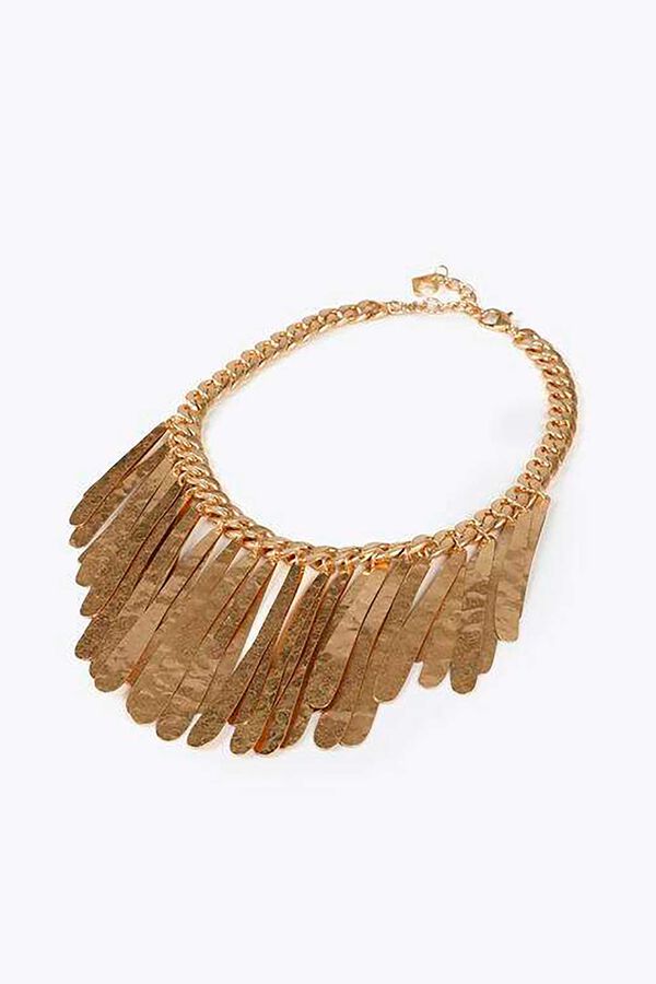 Lola Casademunt Collar flecos Dorado