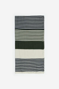 Cortefiel Striped scarf Kaki