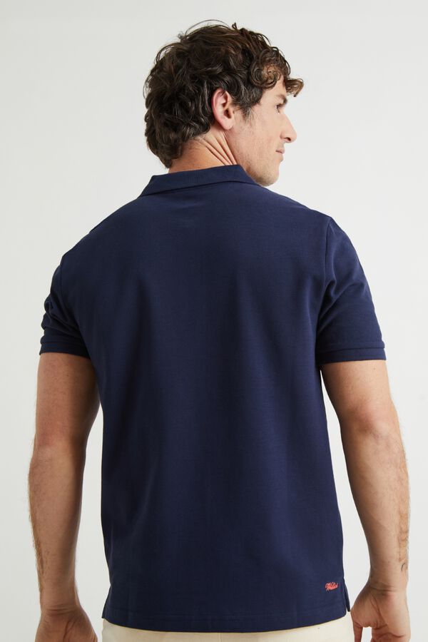 Williot Polo Garment Dyed Azul