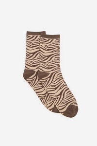 Cortefiel Meia zebra longa