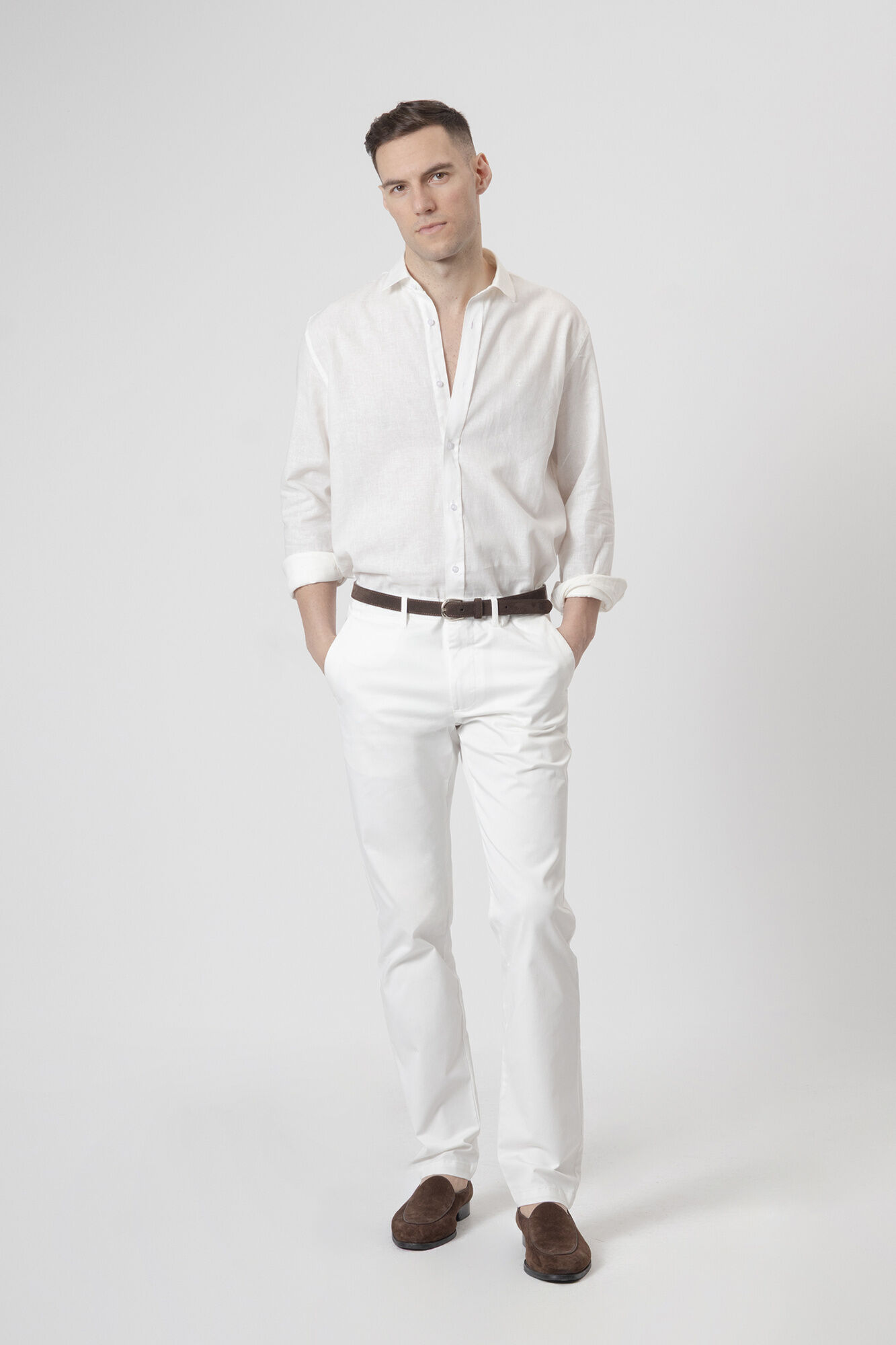 PuroEGO Pantal&oacute;n chino algod&oacute;n slim fit