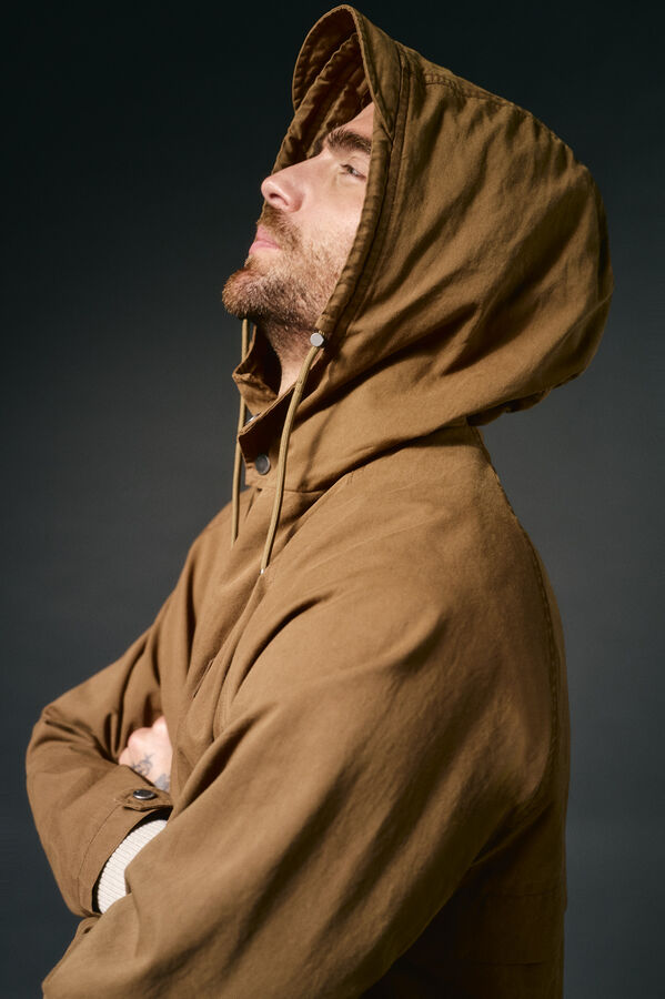 OOTO Parka corta algodón Marrón