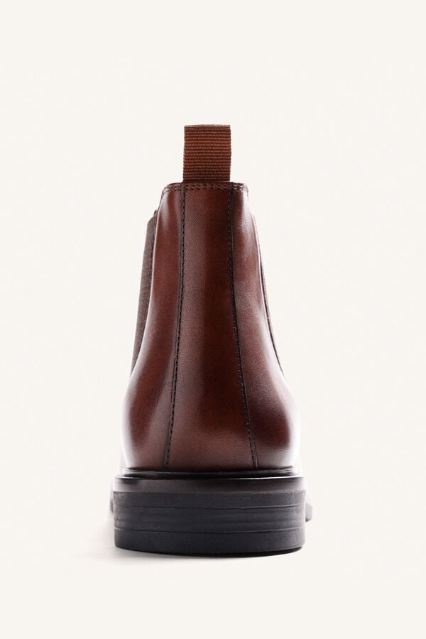 Gioseppo Botins chelsea em pele Castanho