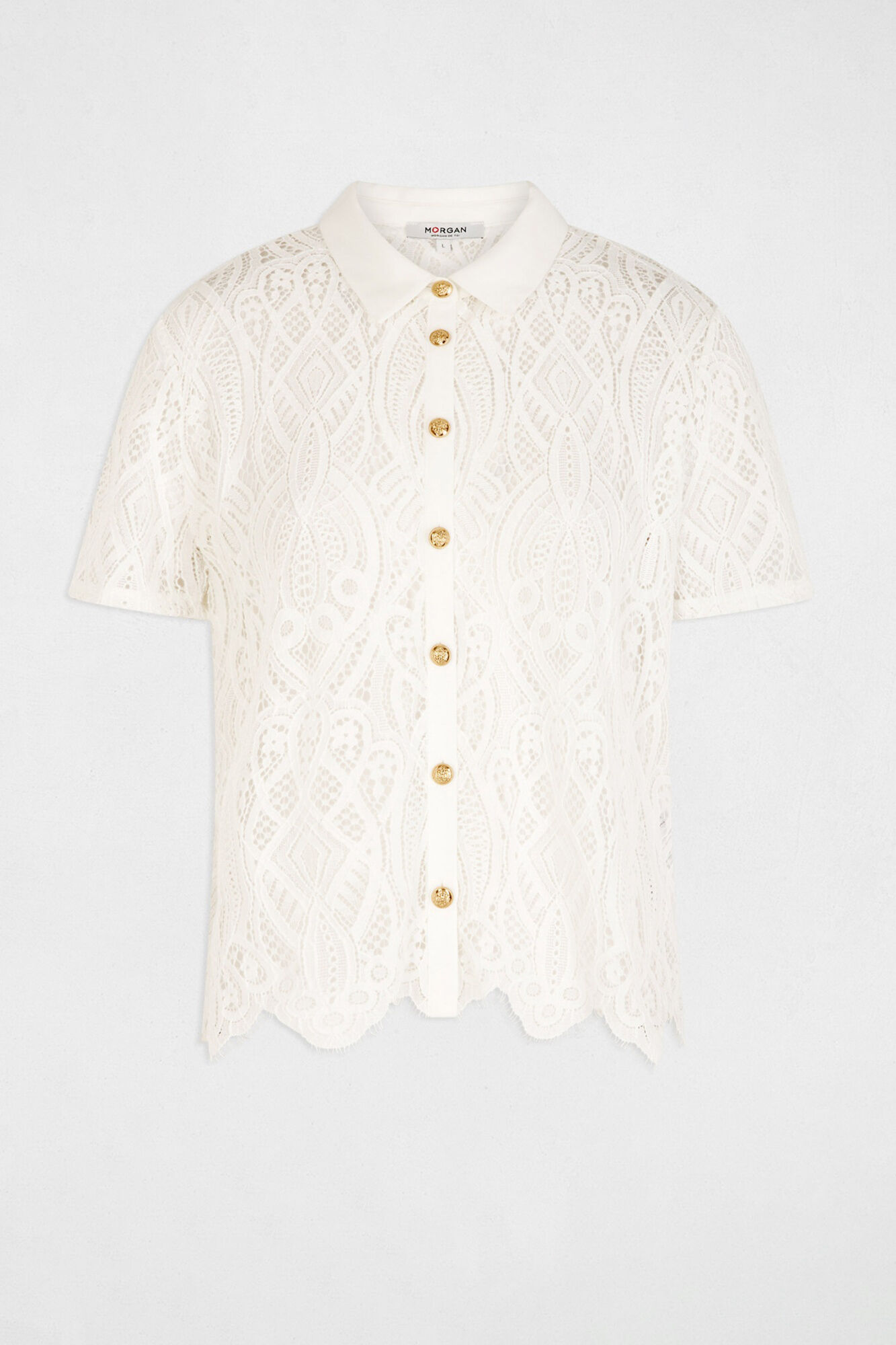 Morgan Camisa de renda