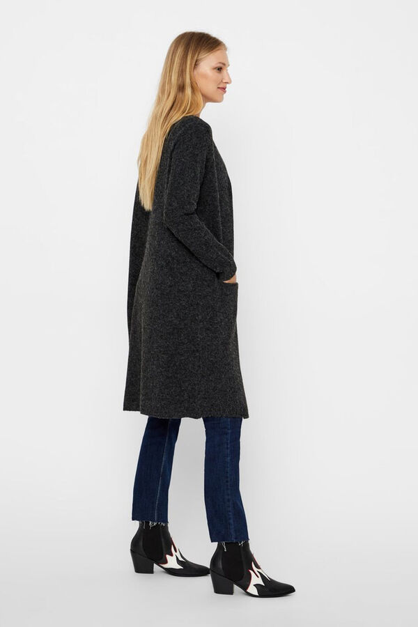 Vero Moda Women's long cardigan with long sleeves Black