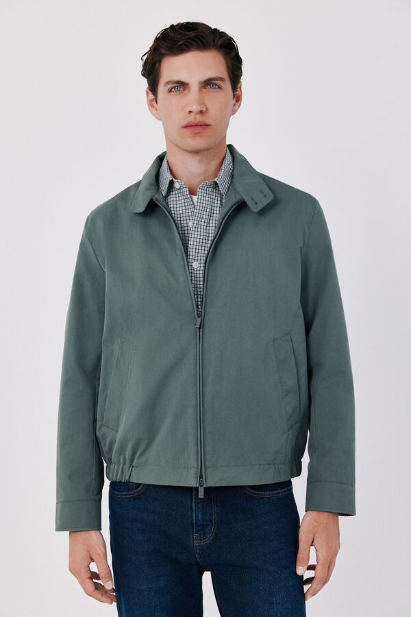 Cortefiel Cotton jacket Kaki