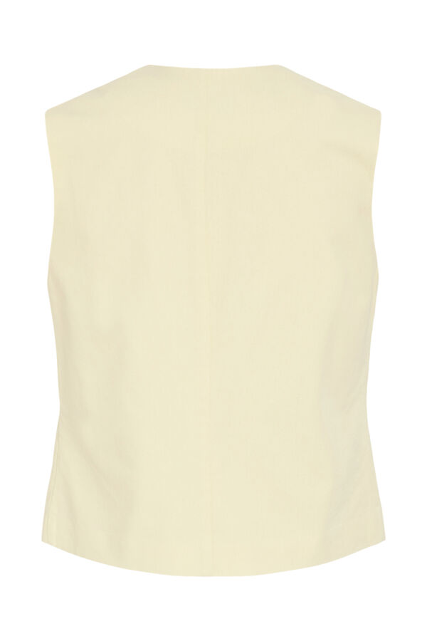 Vila Colete de vestir com la&ccedil;ada Amarelo