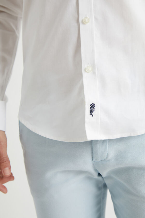 Williot Camisa Oxford Slim Fit Branco
