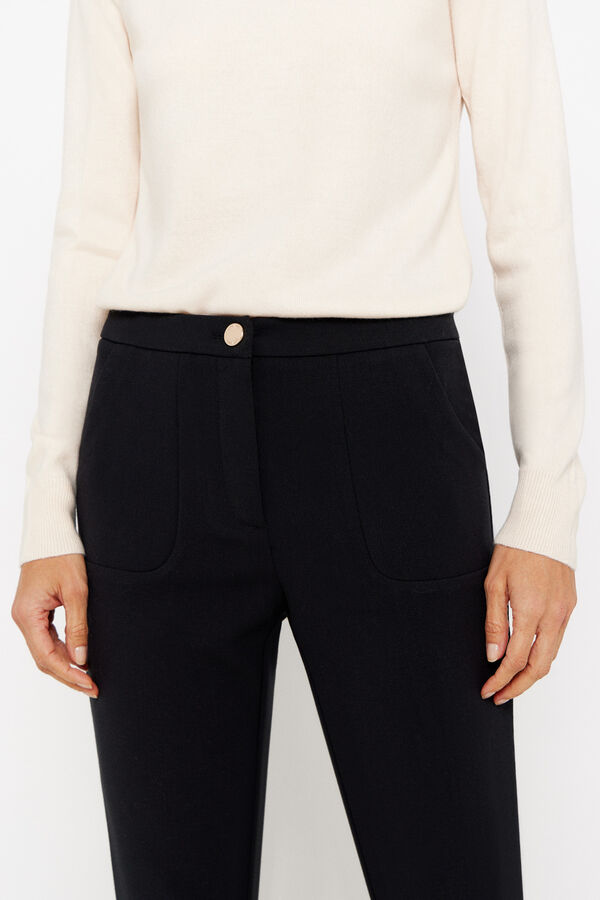Cortefiel Double layer trousers Black