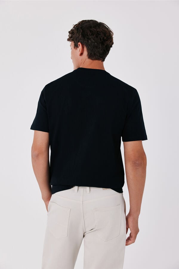 Cortefiel T-shirt b&aacute;sica Preto