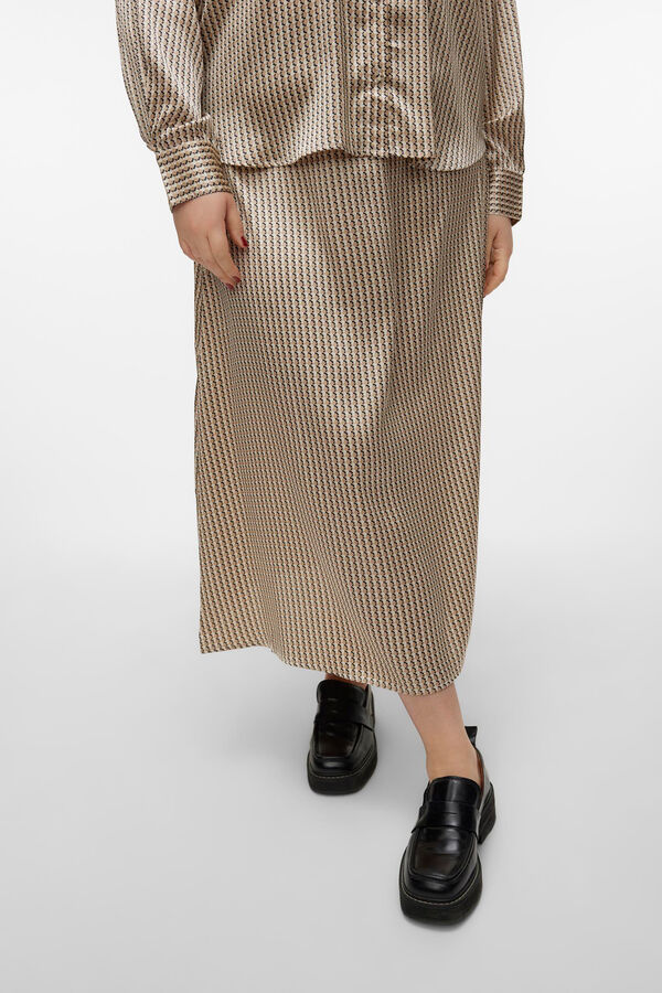 Cortefiel Curve 7/8-length skirt  Green