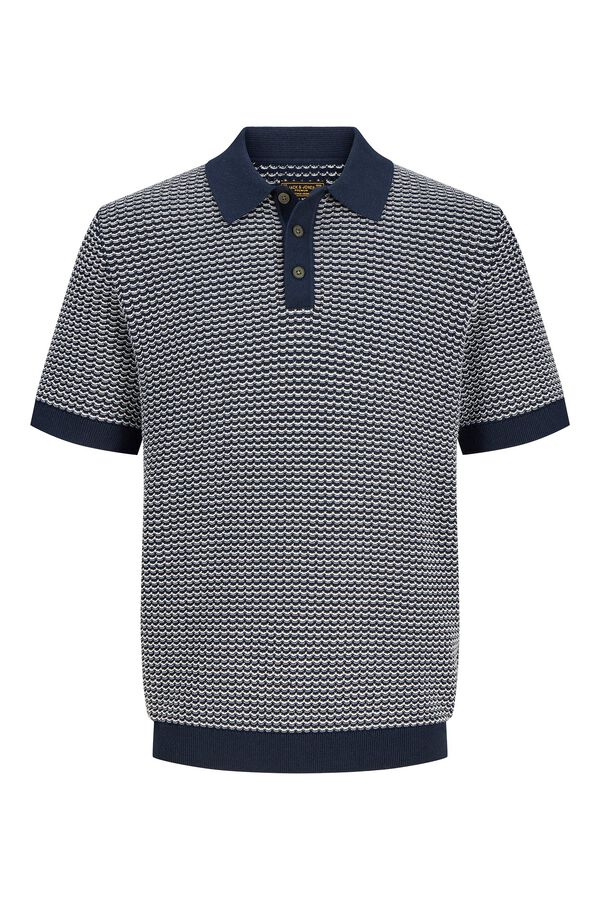 Jack & Jones Two-tone jersey polo shirt Navy
