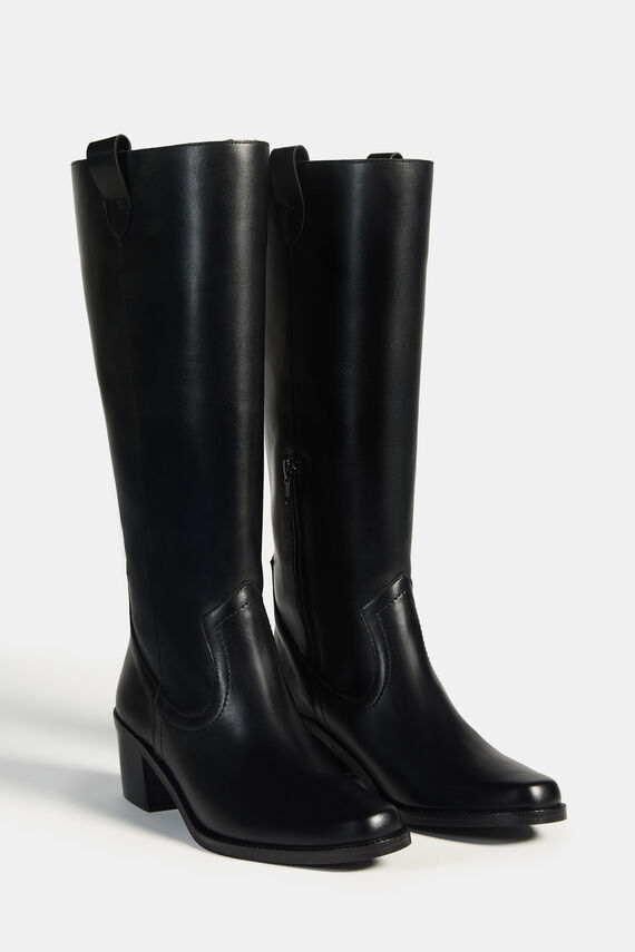 Bota alta de piel Rafaela