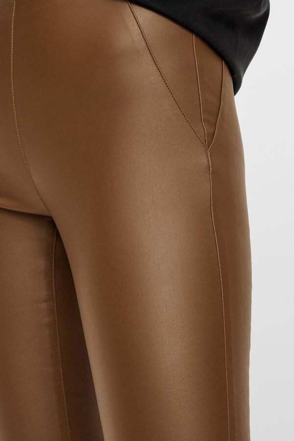 Object Waxed leggings Brown
