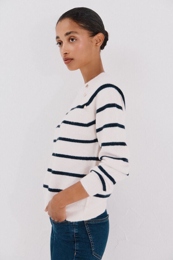 Cortefiel Jersey tacto suave Marfil