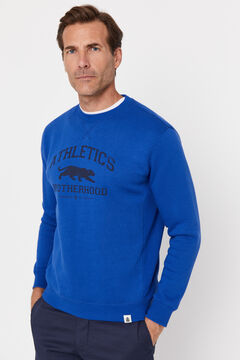 Cortefiel Crew-neck sweatshirt Blue